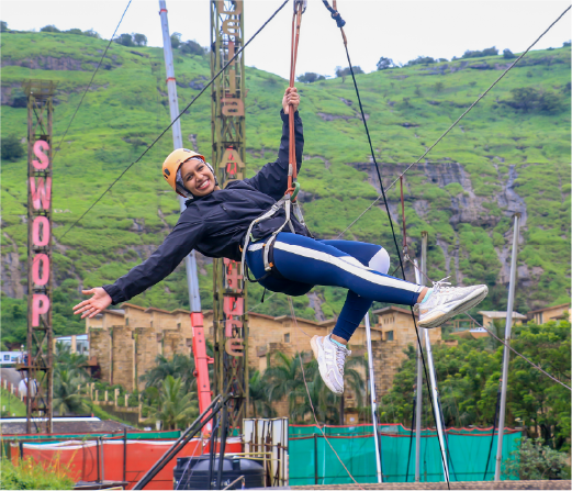 Enjoy India's Longest Flying Fox at Della Adventure Park